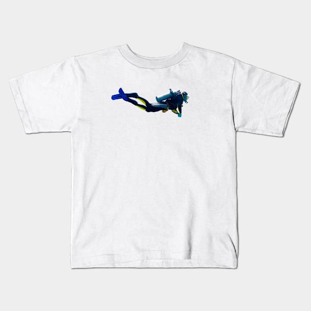 Diver Kids T-Shirt by sibosssr